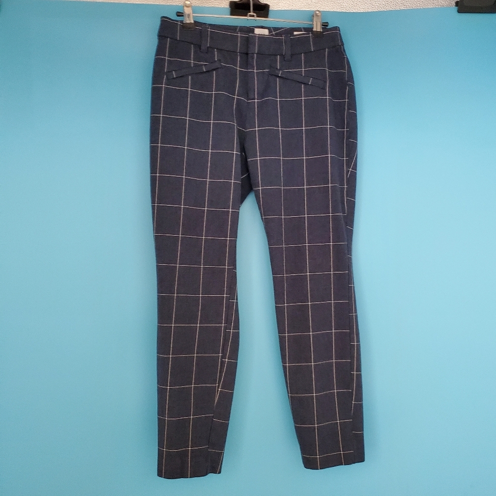 GAP Trousers Size 4 Curvy Signature Skinny Ankle Stretch Chambray